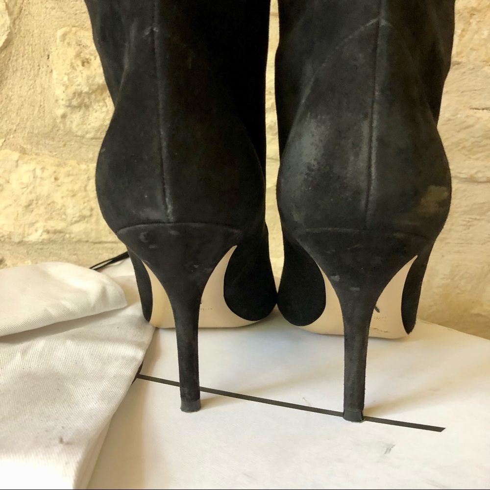 Paul Andrew Ciondolare Scrunch Suede Boots - size 39.5 - Picture 8 of 9